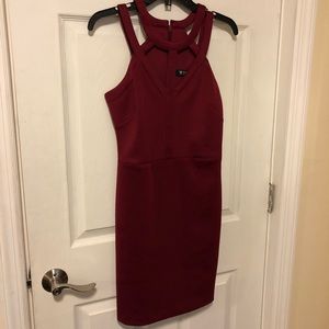 Strappy Burgundy Guess Cocktail Dress (women’s 4)